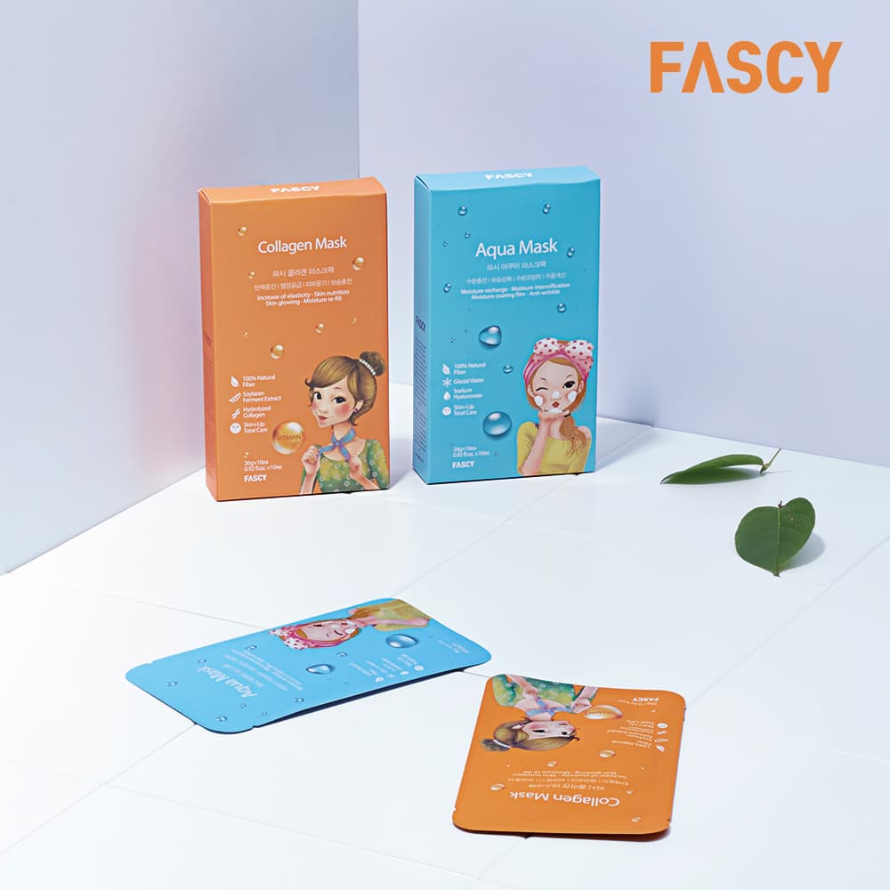 _FASCY_ Aqua _ Collagen Mask packs